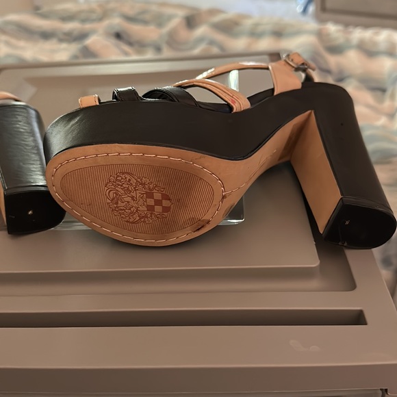 Vince Camputo Petal Combo Strappy Chunk Heels - Picture 7 of 9